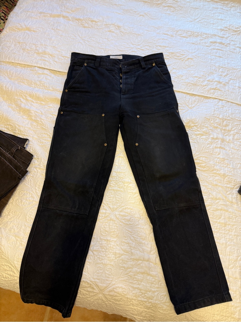 P&Co - ALBION TAPERED CARPENTER PANT Black